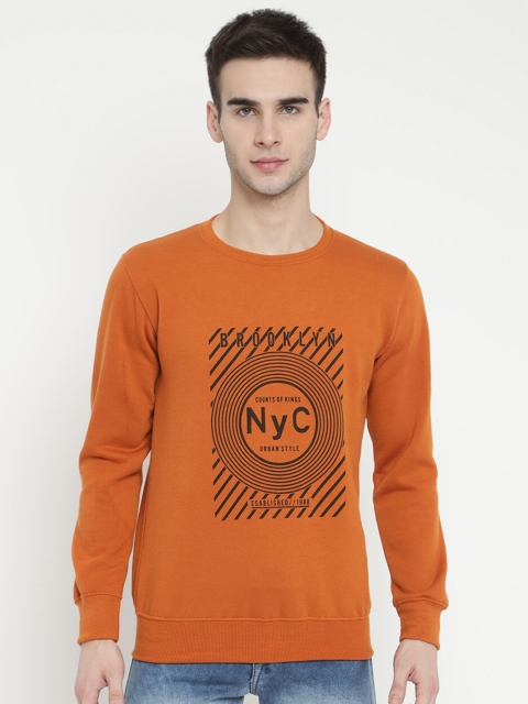 

V2 Value & Variety Men Rust Printed Sweatshirt