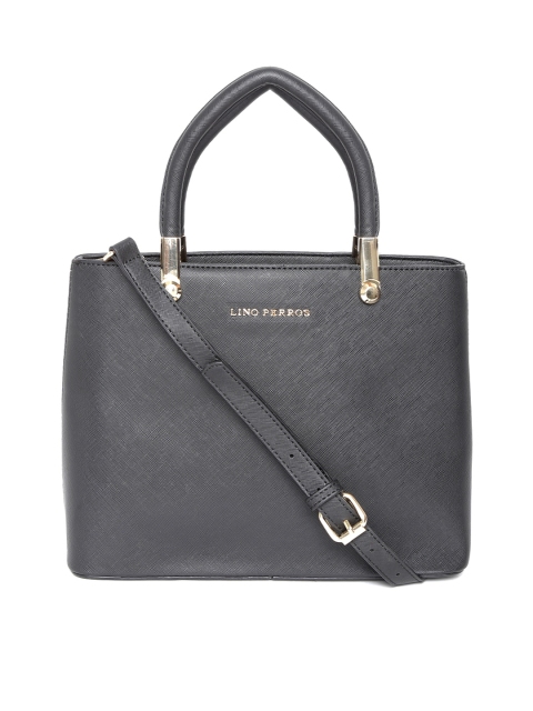 

Lino Perros Women Black Solid Handheld Bag