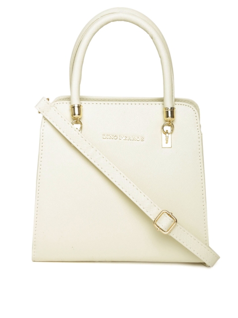 

Lino Perros Cream-Coloured Handbag with Sling Strap