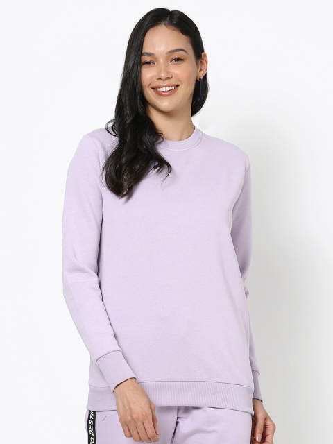 

Bewakoof Women Lavender Sweatshirt