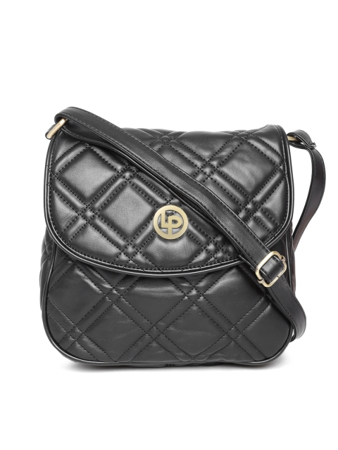

Lino Perros Black Quilted Sling Bag