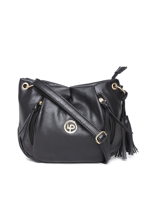 

Lino Perros Women Black Solid Sling Bag