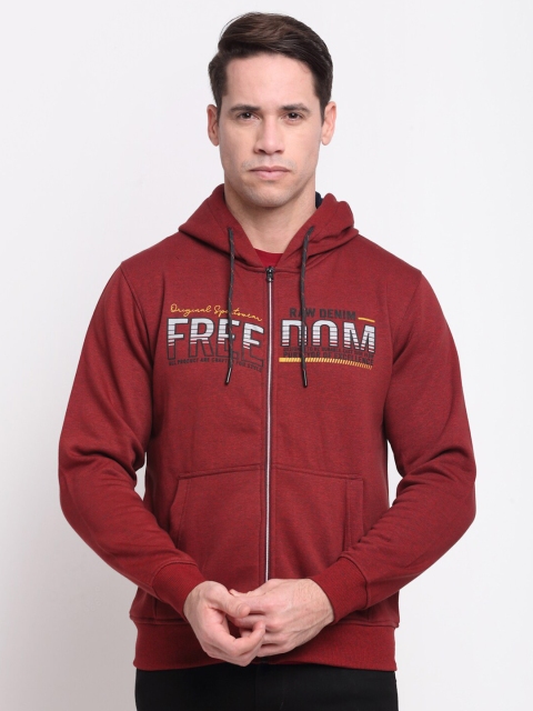 

VENITIAN Men Maroon Printed Sweatshirts