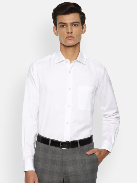 

Louis Philippe Gods & Kings Men White Opaque Formal Shirt