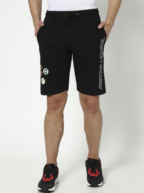 

Bewakoof Men Black Superhero Printed Justice League Shorts