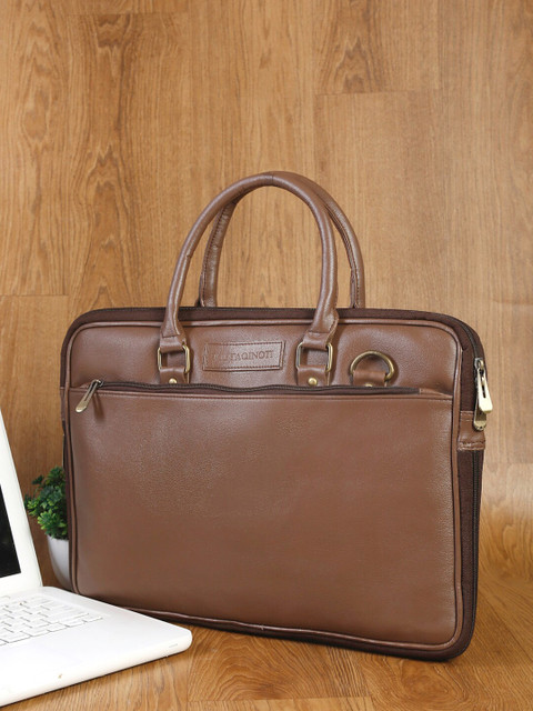 

MUTAQINOTI Unisex Brown Laptop Bag