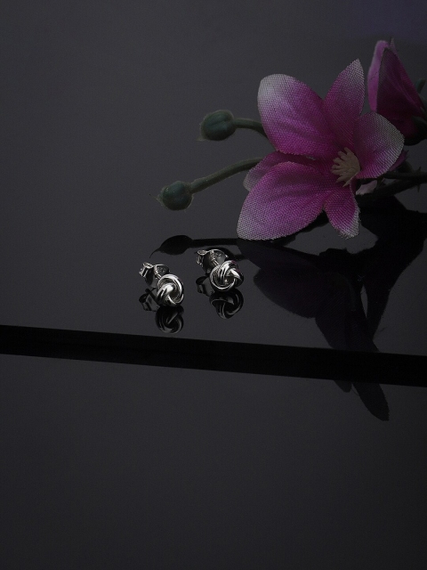 

VANBELLE Rhodium-Plated 925 Sterling Silver Contemporary Studs Earrings