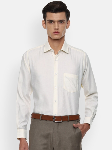 

Van Heusen Men Cream-Coloured Opaque Formal Shirt