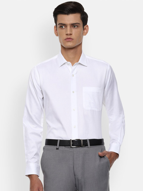 

Van Heusen Men White Opaque Formal Shirt