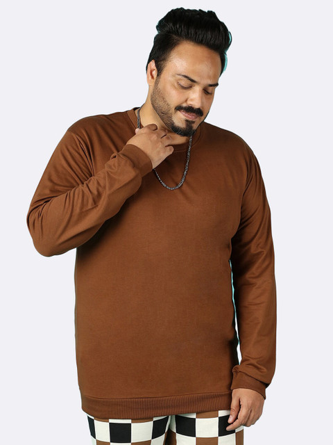 

Bewakoof Men Brown Sweatshirt