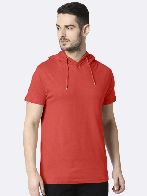 

Bewakoof Men Red Cut Outs T-shirt