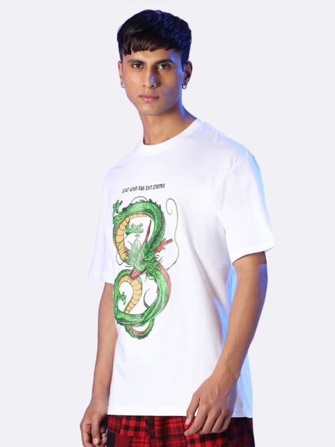 

Bewakoof Men White Graphic Printed T-shirt