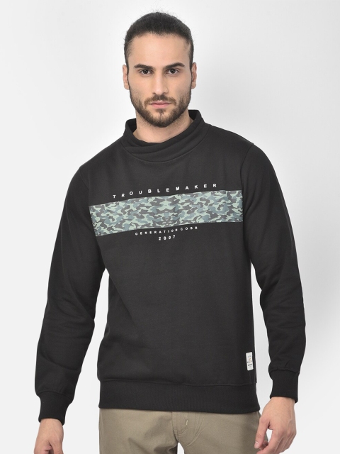 

COBB Men Black Printed Sweatshirt