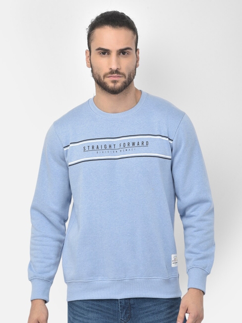 

COBB Men Blue Printed Sweatshirt