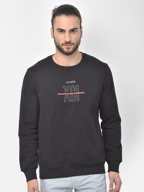 

COBB Men Black Printed Sweatshirt