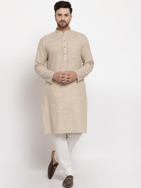 

MOHANLAL SONS Men Beige Kurta with Pyjamas
