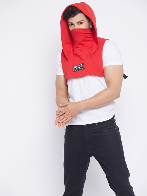 

FUGAZEE Men Red Printed Hooded Sweatshirt