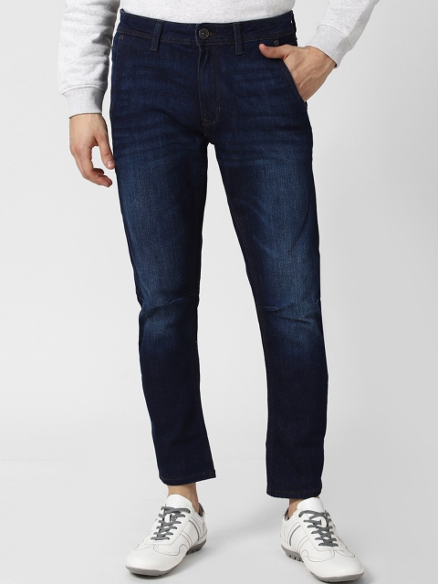 

Peter England Casuals Men Navy Blue Light Fade Jeans