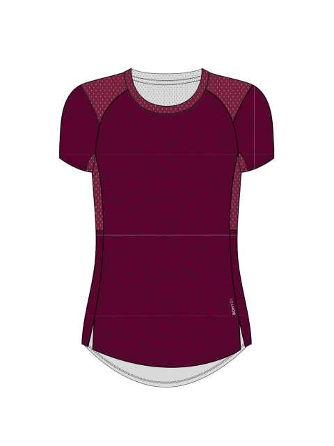 

Domyos By Decathlon Women Purple Training or Gym T-shirt