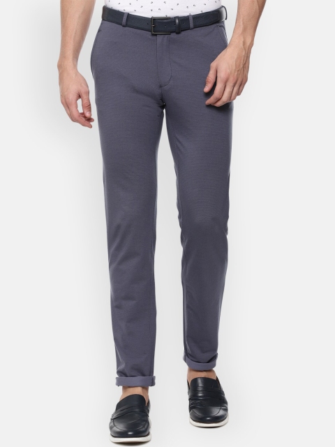 

Louis Philippe Sport Men Navy Blue Slim Fit Trousers