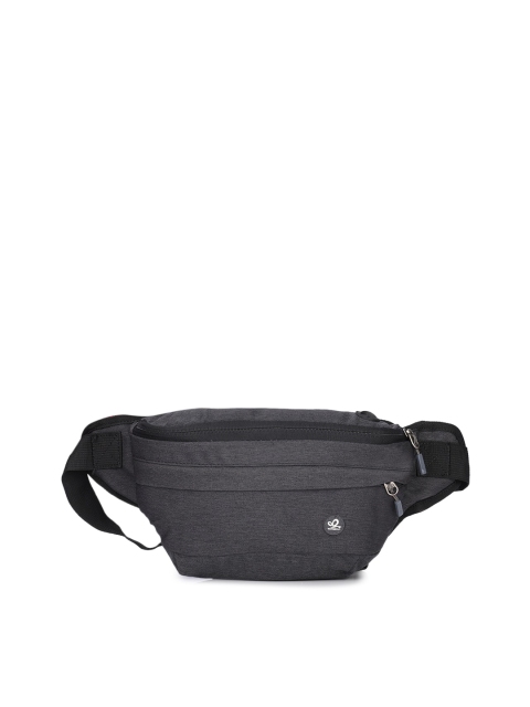 

WATERFLY Unisex Black Solid Waist Bag