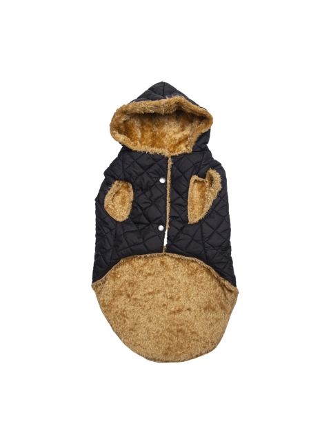 

Lulala Navy Black & Cream Fleece Lining Dog Vest Winter Coat Dog Hoodie Jacket