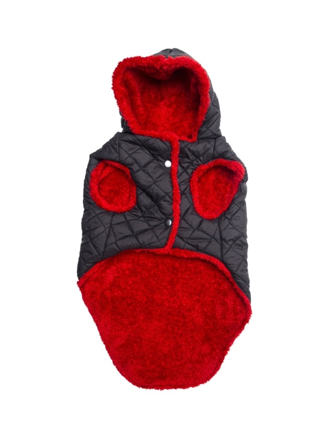 

Lulala Black & Red Hoodie Jacket
