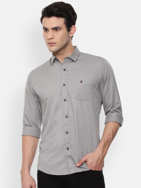 

Louis Philippe Sport Men Grey Solid Slim Fit Cotton Casual Shirt