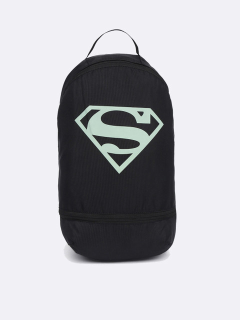 

Bewakoof Unisex Black & Green Superman Neon Printed Backpack