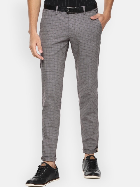 

Louis Philippe Sport Men Grey Checked Trousers