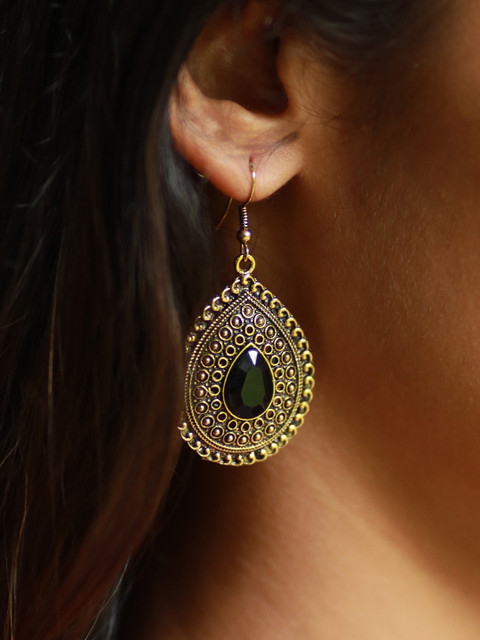 

Ayesha Gold-Toned Contemporary Drop Earrings