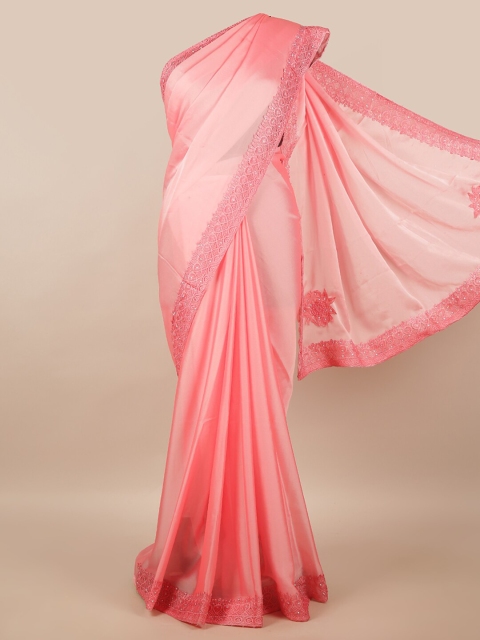

Pothys Pink Solid Saree