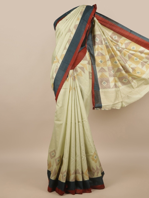 

Pothys Green & Brown Saree