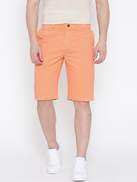 

Nature Casuals Men Orange Solid Shorts