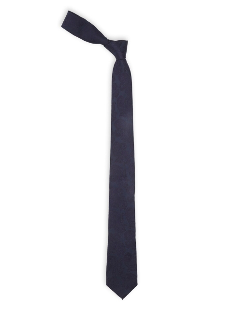 

Van Heusen Men Navy Blue Woven Design Broad Tie