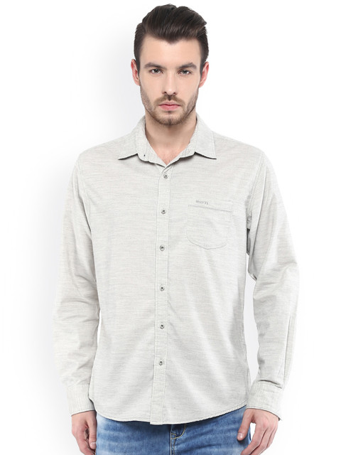 mufti-men-off-white-slim-fit-self-design-casual-shirt