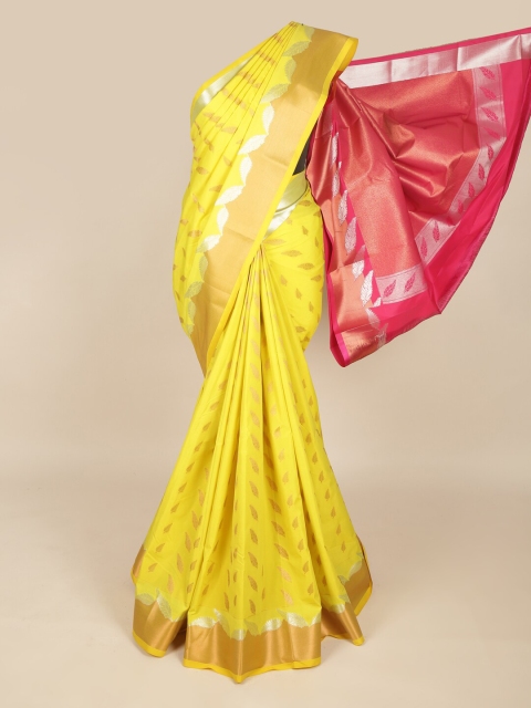 

Pothys Yellow & Red Woven Design Art Silk Saree