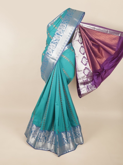 

Pothys Blue Woven Design Art Silk Saree