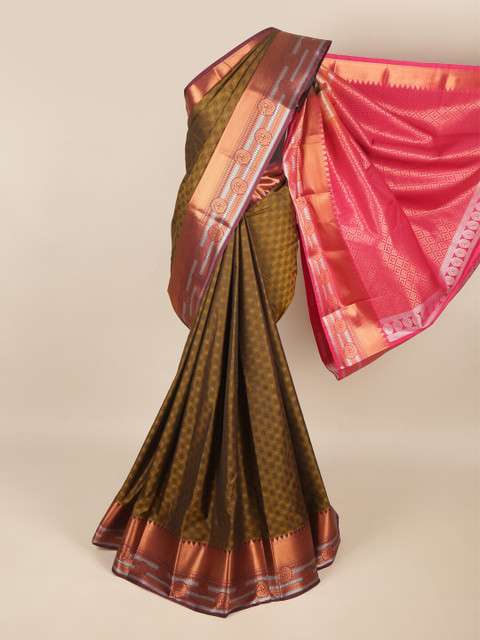 

Pothys Women Mustard Art Silk Saree