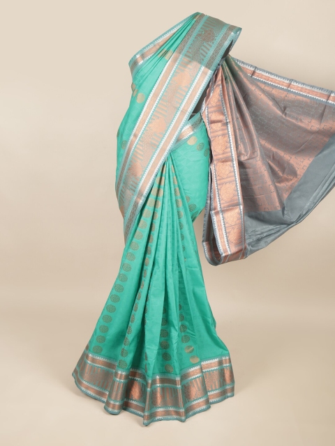 

Pothys Sea Green Ethnic Motifs Zari Art Silk Saree