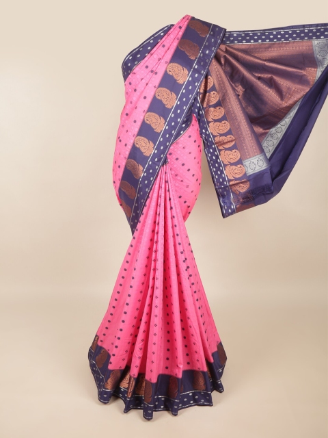 

Pothys Pink Woven Design Zari Art Silk Saree