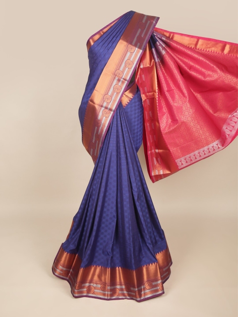 

Pothys Blue & Pink Woven Design Zari Art Silk Saree