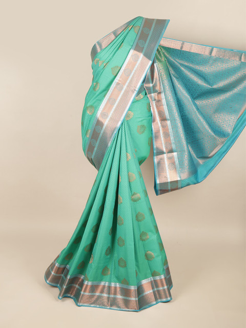 

Pothys Green & Blue Woven Design Zari Art Silk Saree