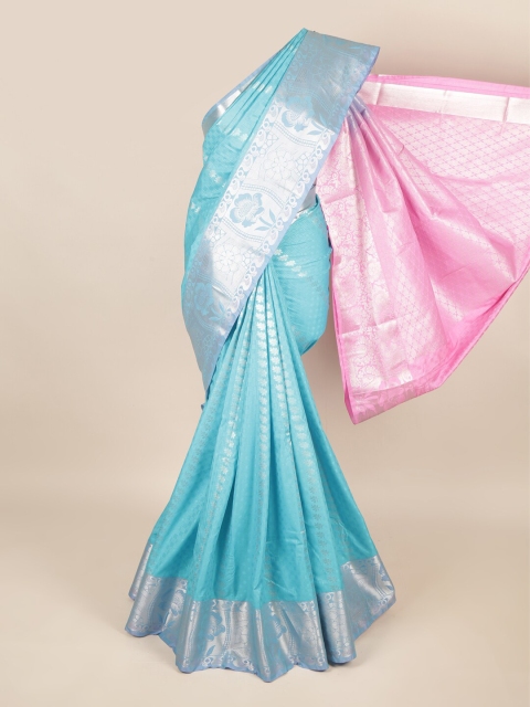 

Pothys Blue & Pink Ethnic Motifs Zari Art Silk Saree