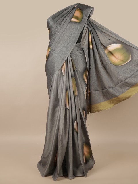 

Pothys Grey Satin Saree