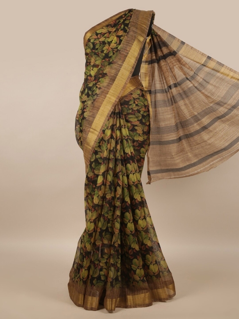 

Pothys Multicoloured Floral Zari Saree, Multi