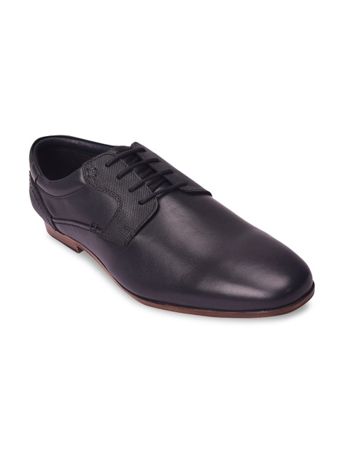 

Pavers England Men Navy Blue Solid Leather Formal Oxfords