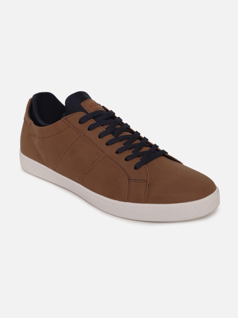 

ALDO Men Brown Textured Sneakers