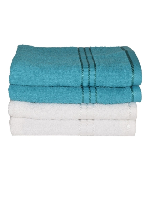 

BIANCA Set of 8 Turquoise Blue & White 380GSM Cotton Hand Towels