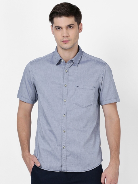 

t-base Men Blue Casual Shirt